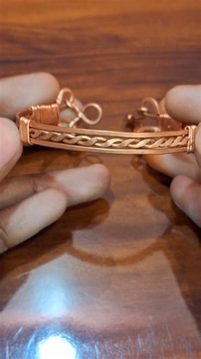 Simple Wrap Bracelet | Wire Wrapped Bangle #short #crafts #diy #tutorial