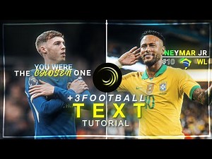 +3 Text tutorial for football edits on alight motion (+Preset)