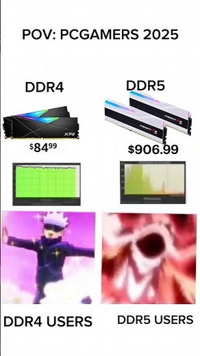 DDR4 or DDR5 ? #pc #pcgaming #gamingpc #pcbuild #pcgamer