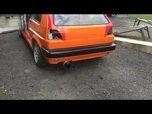 Race car VW Golf mk2 - 1.8 16V with megasquirt ECU - Launch rev limiter & HKS Carbon Ti exhaust