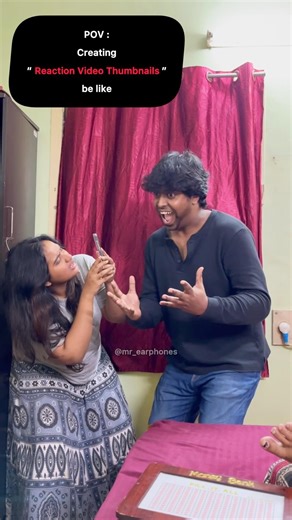 Reaction Video Thumbnails 😝 ft. Mr and Mrs Earphones #CoCoByMEP #reactionvideo #thumbnail