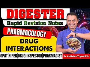 D-130 | Drug Interactions- Pharmacology | Rapid revision notes for GPAT