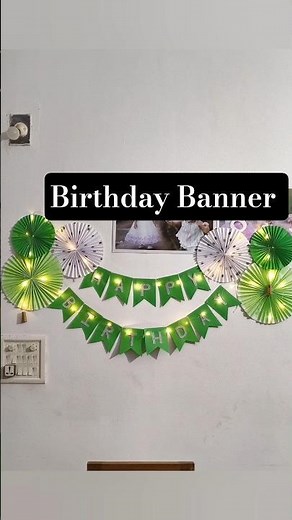 "DIY Birthday Banner design 🎉🎁🎂"/ #diy #birthday #birthdaybanner / ‪@CraftVilla-n4l‬