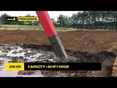 ALLU Processor Power Mixer - Contaminated Soil Remediation