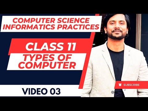 CS / IP Class 11 | Chapter 01 | Computer Fundamental | Types of Computer