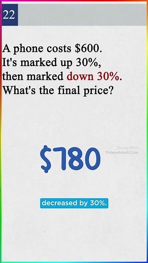 This SAT percent trap TRICKS everyone..
