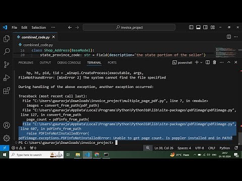 Fix PDFInfoNotInstalledError in Python | Resolve Poppler Not Found Error with pdf2image