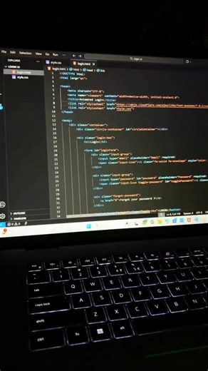 Raad Wajeeh on Instagram: "Login Page Using HTML CSS JS 💻✨ #Login #Page #HTML #CSS #js"