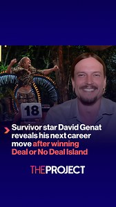 26K views · 115 reactions | Survivor star David Genat reveals his next career move after winning Deal or No Deal Island. | The Project | Facebook