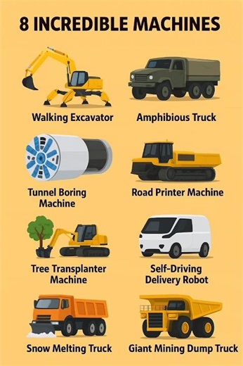 8 INCREDIBLE MACHINES 🌍 | The Most Mind-Blowing Machines in the World #automobile