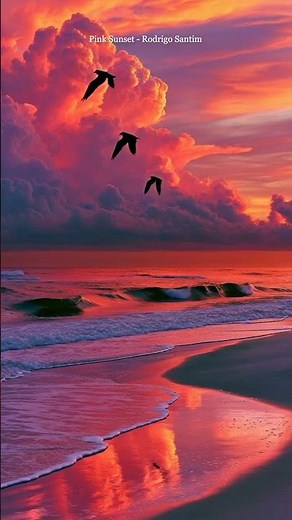 The sky turned into a painting… 🌸🌅
