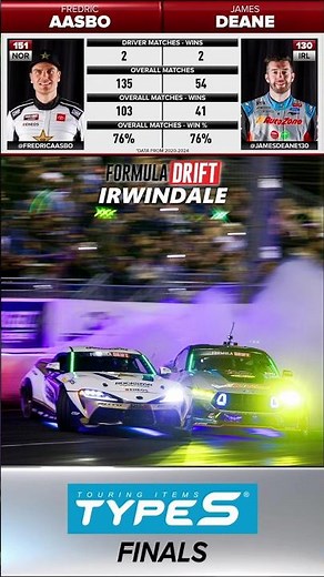 James Deane VS Fredric Aasbo ‣ FINAL battle in Irwindale Formula DRIFT 2024 #formulad #drift #shorts