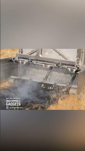 This robot burns dried forests on purpose