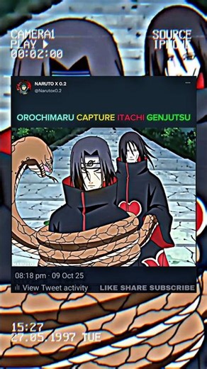 OROCHIMARU CAPTURE ITACHI GENJUTSU