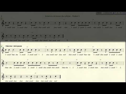 Apprendre le solfège - rythme 2b : pratiquer