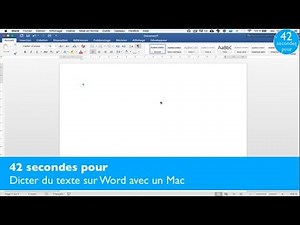 42s pour : Dicter du texte sur Word avec un Mac
