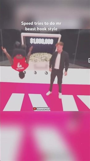 Speed tries to do a MrBeast-style hook😀 #ishowspeed #edit #mrbeast