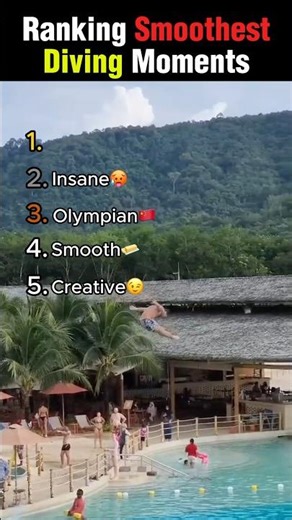 Ranking Smoothest Diving Moments