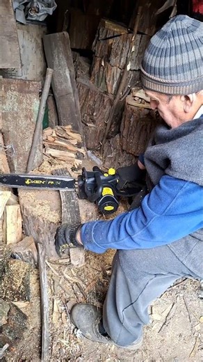 Safe Use of Electric Chain Saws #woodcutting #diytools #homeimprovement #firewood #diy #shorts