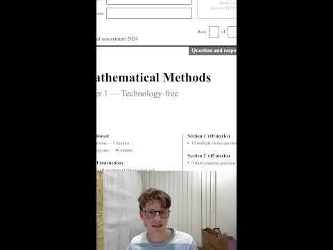 MATHS METHODS EXTERNAL EXAM PREP!