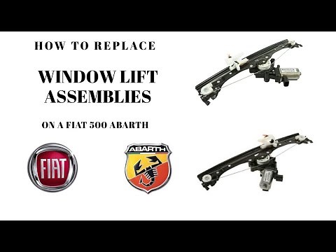 WINDOW LIFT ASSEMBLY (REGULATOR AND MOTOR) REPLACEMENT on a FIAT 500 ABARTH - HOW TO!
