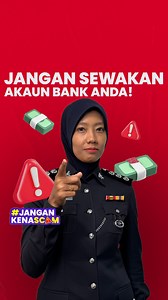 Ditawarkan bayaran lumayan jika sewakan​ akaun bank anda? 💸 Hati-hati, anda​ mungkin jadi keldai akaun! 🛑 Jika terkena scam, emel Boost di support@myboost.co atau Pusat Respons Scam Kebangsaan di 997 8am - 8pm, setiap hari dan buat laporan polis. Ingin tahu perkembangan dan berita terkini​ tentang taktik scam terbaharu? Ikuti​ @jangankenascamofficial di Instagram.​ #JanganKenaScam | Boost