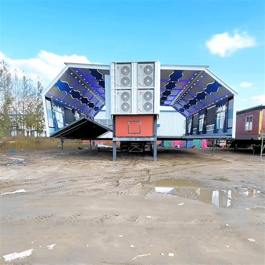 An export-grade, multi-purpose, smart, foldable container-style trailer designed for outdoor events. Easy and flexible to operate, as well as cost-effective and practical, it is suitable for a wide range of applications—including gatherings, banquets, dance parties, outdoor events, mobile shops, mobile gyms, mobile clinics, mobile conference rooms, parties, weddings, and camping. It offers unrestricted use regarding time and location, is highly durable, and supports customization.#Factory #daily