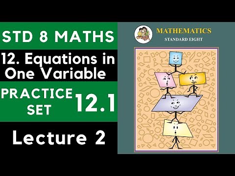 Class 8 Practice Set 12.1 Part 2 | Std 8 | Chapter 12 Equations in One Variable| 8th Maths