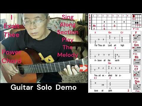 I Exalt Thee - Pete Sanchez - Guitar Fingerstyle Lesson - Key F