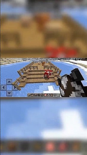 I Built an INSANE Animal Farm with Just Planks in 40s! #Shorts #MinecraftFarm