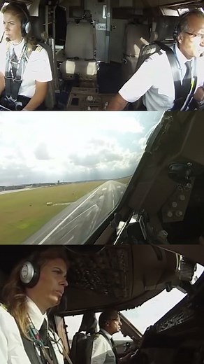 STUNNING Boeing 747 Short-Field-Cockpit-Landing [AIRCLIPS] #shorts