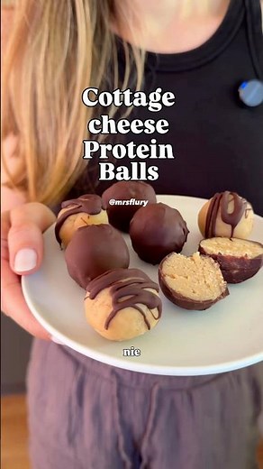 The most delicious cottage cheese snack 😍 Healthy protein balls with cottage cheese, 5 ingredient...
