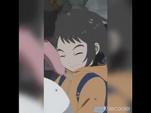 cow kami licks kanna girl's face (Looped)