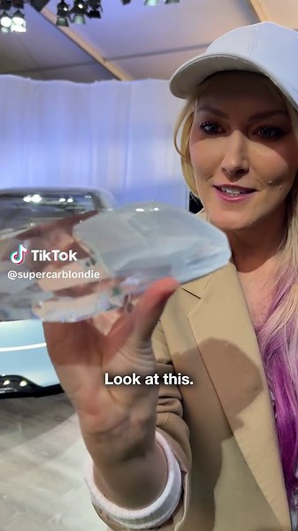 Incredible Car-Shaped Crystal Controlling a Cinema-Floor Concept Car