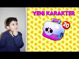 20 KUTU AÇILIMI BRAWL STARS - YENİ KARAKTERİ DENEDİM - Brawl Stars