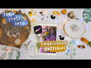 How to Make Embroidery Patterns in Procreate (thread painting + easy patterns)
