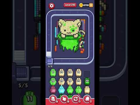 Pixel Flow Level 210 Very Hard Level Walkthrough (Easy Guide)