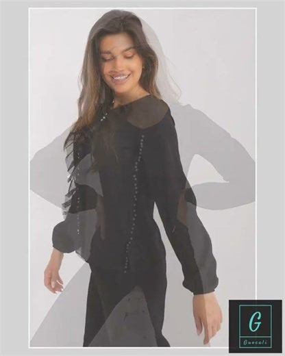 Women Blouse – Stretchable – Long Sleeve - Black