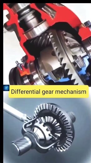 Differential Gear Mechanism Explained | How Cars Turn Smoothly ⚙️