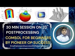 30 min session on Post Processing in COMSOL 2D Simulations #postprocessing #COMSOL #30min #session