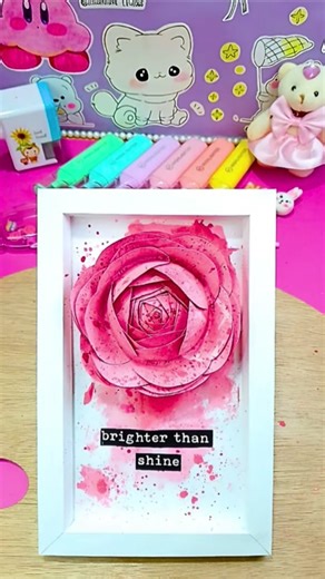 DIY shadow box art / College art #art #shorts