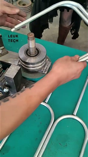 Right-Angle Precision! Leuktech Small Pipe Bending Machine ✨ #industrialsolutions #chinamachine