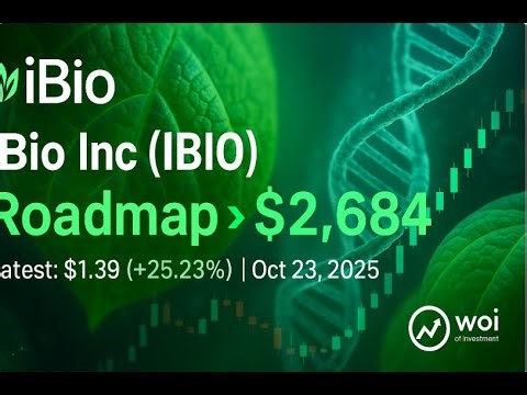 📈 🚀 🏁 iBio Inc (IBIO) Roadmap → $2.684 | Price Prediction Today (Oct 23, 2025)