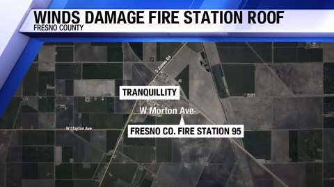 Possible tornado damages Fresno County Cal Fire roof, crews confirm