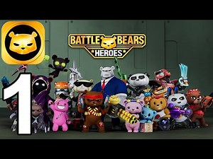 Battle Bears Heroes Global Launch Gameplay Walkthrough Part 1 - Tutorial (iOS, Android)