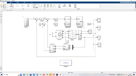 基于MATLAB的PMSM矢量控制、电流环-速度环