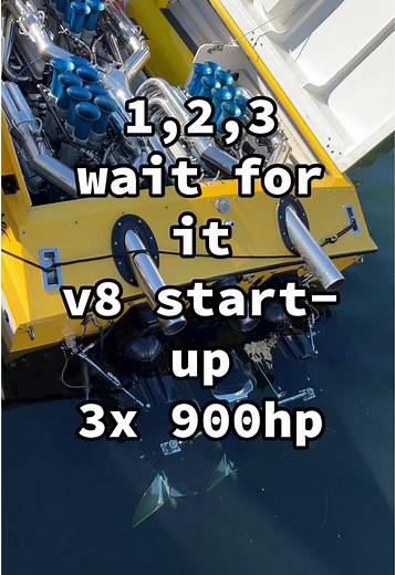 V8 Engine Start-Up of a High-Power Speedboat