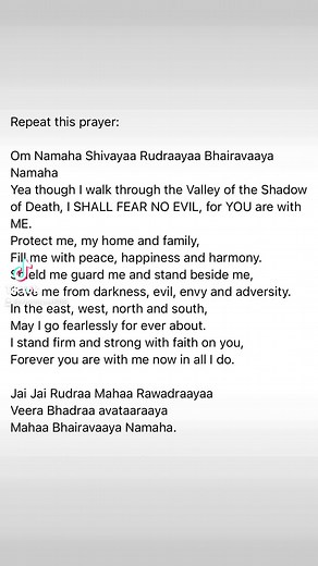 Daily prayer for protection and blessings.