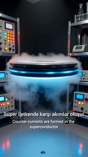 Kuantum levitasyonu ile yerçekimine meydan okuyoruz! Bu sihir değil #bilim #shorts #keşfet #manyetik
