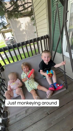 Singing to these fools!! #song #kids #swing #fun